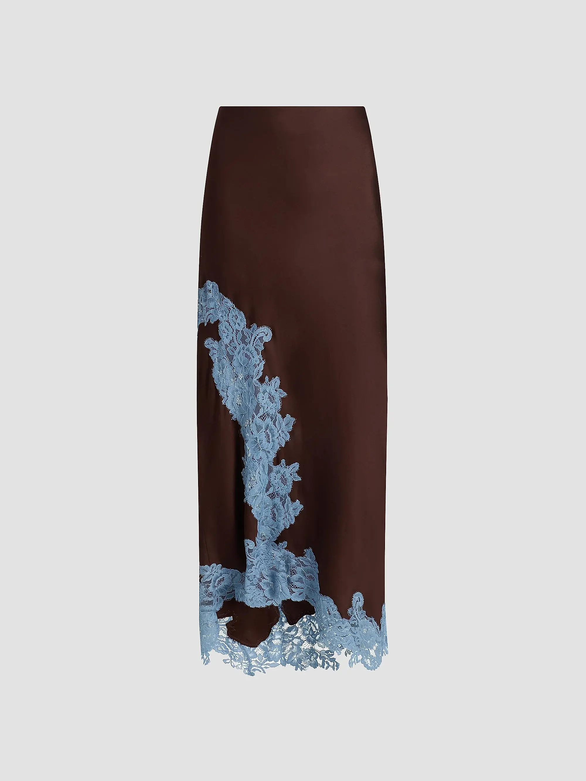 Olivia Contrast Lace-Trim Maxi Skirt
