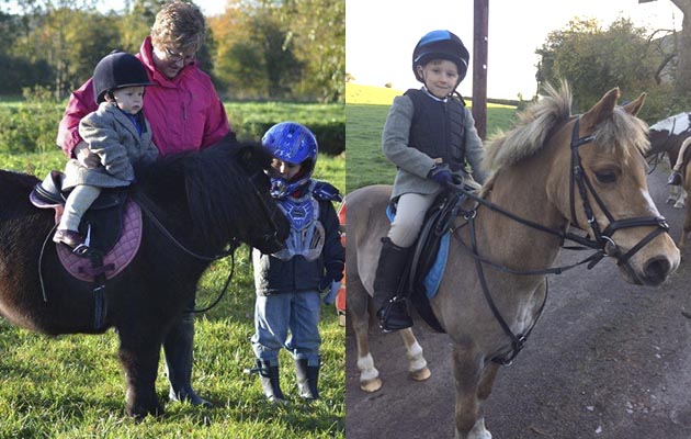 Sam Watts &mdash; &ldquo;This is Sam Watts, firstly pictured when he was just two-years-old. The second photo was exactly six years later out with the Ledbury at the children&rsquo;s meet &mdash; he is still wearing the same jacket!&rdquo;