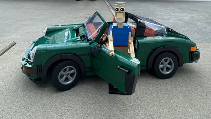 Jeremy Taylor, a Porsche 911 and its Lego equivalent