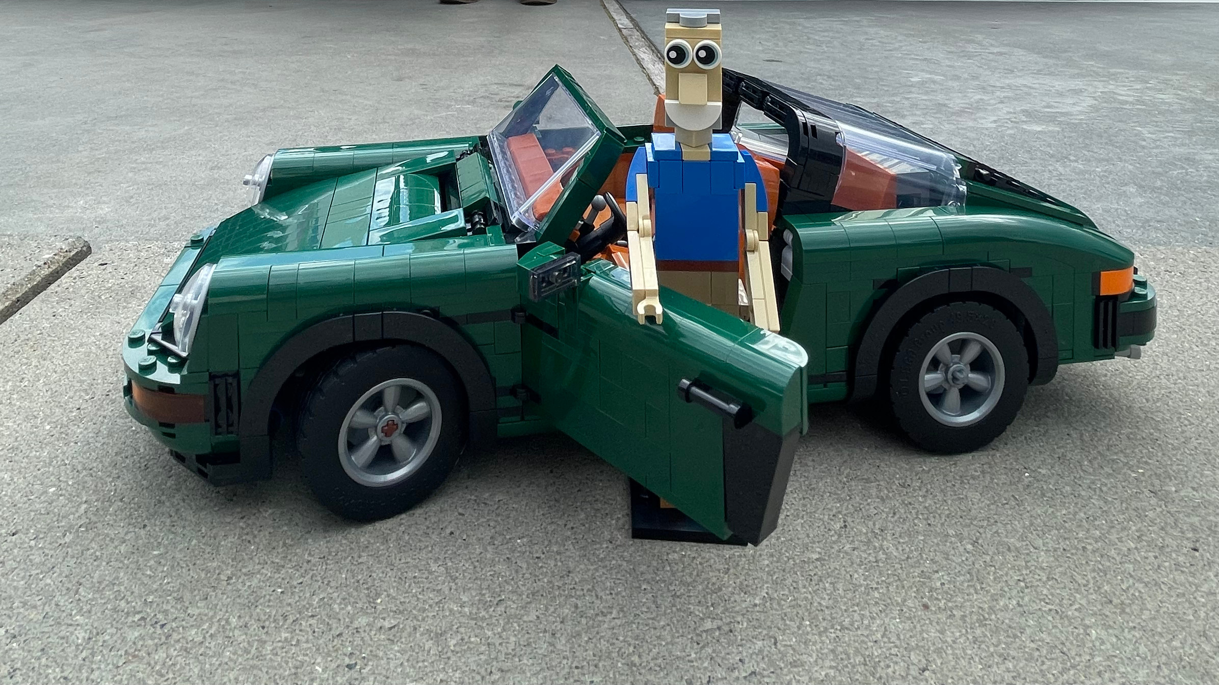 Jeremy Taylor, a Porsche 911 and its Lego equivalent