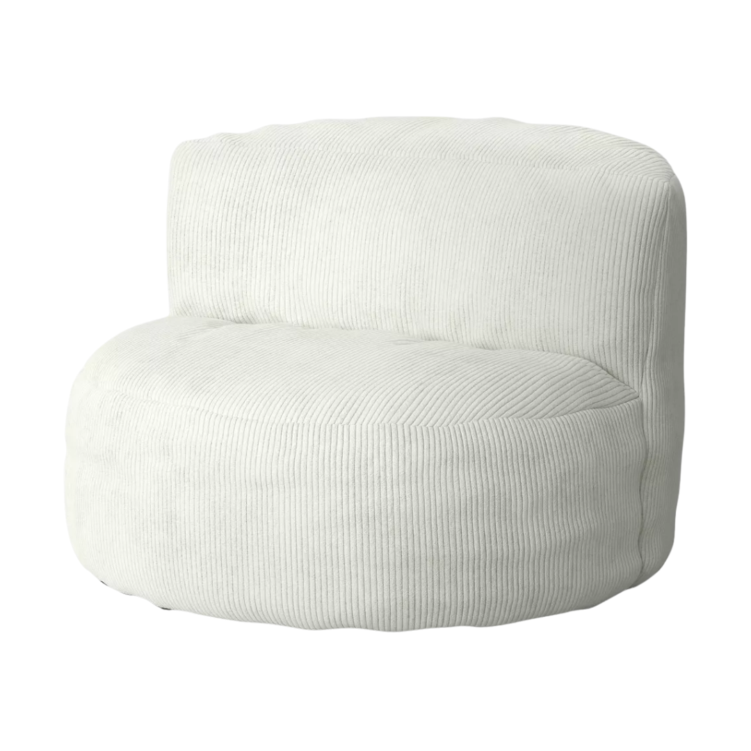 Room Essentials, Corduroy Compressed Foam Dorm Chair Cream