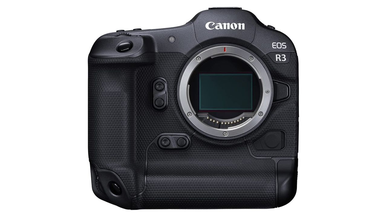 Canon EOS R3 on a white background