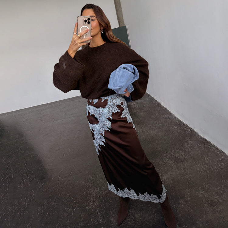 Chocolate Lily Skirt - 6