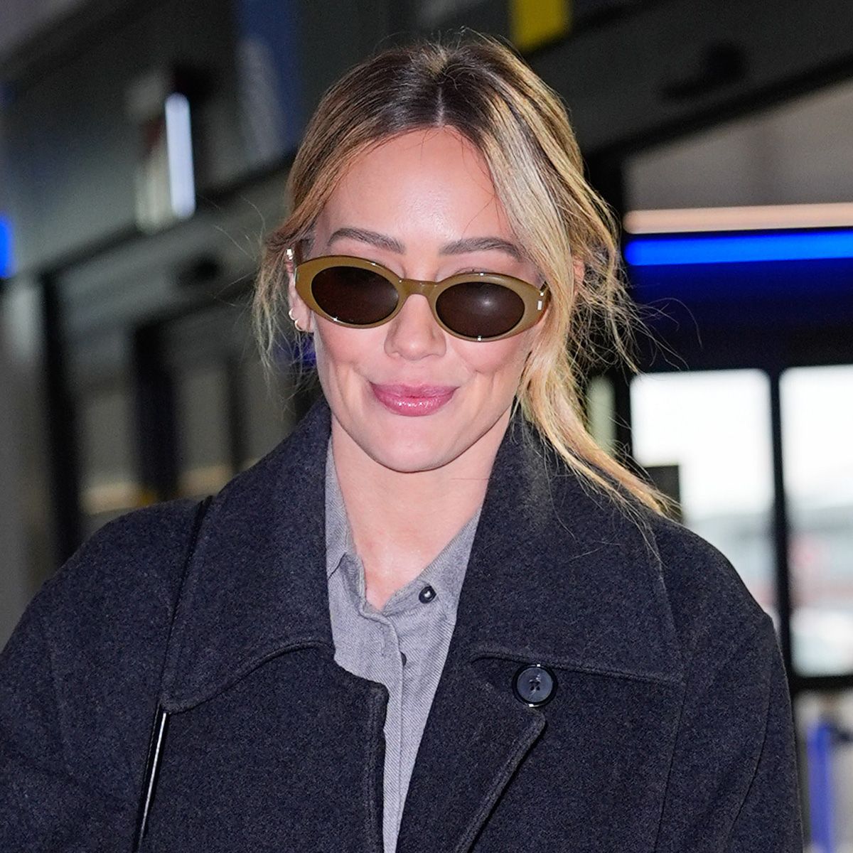 NEW YORK, NY - JANUARY 28: Hilary Duff is seen on January 28, 2026 in New York City. 