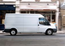 Ford Transit Van driving in London UK