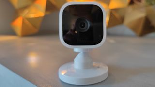 Blink Mini home security camera on table