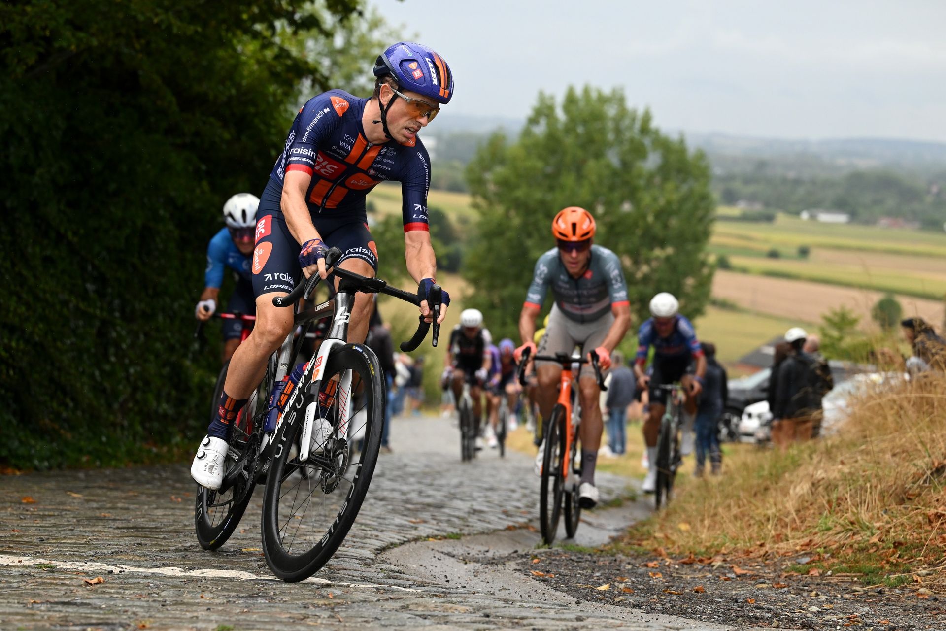 James Knox of Great Britain and Team Picnic PostNL competes during the 21st Renewi Tour 2026, Stage 3 a 182km stage from Celles to Geraardsbergen / #UCIWT / on August 21, 2026 in Geraardsbergen, Belgium. (Photo by Luc Claessen/Getty Images)