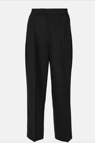 High-Rise Cropped Straight Pants