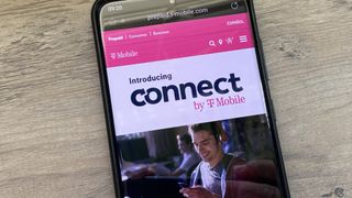 T-Mobile Connect prepaid plan information on an S20+