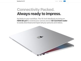 16 Inch M1x Macbook Pro Store Concept