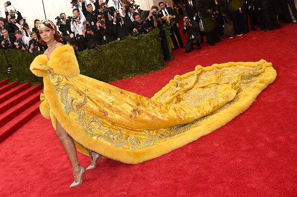 Rihanna at the Met Gala.