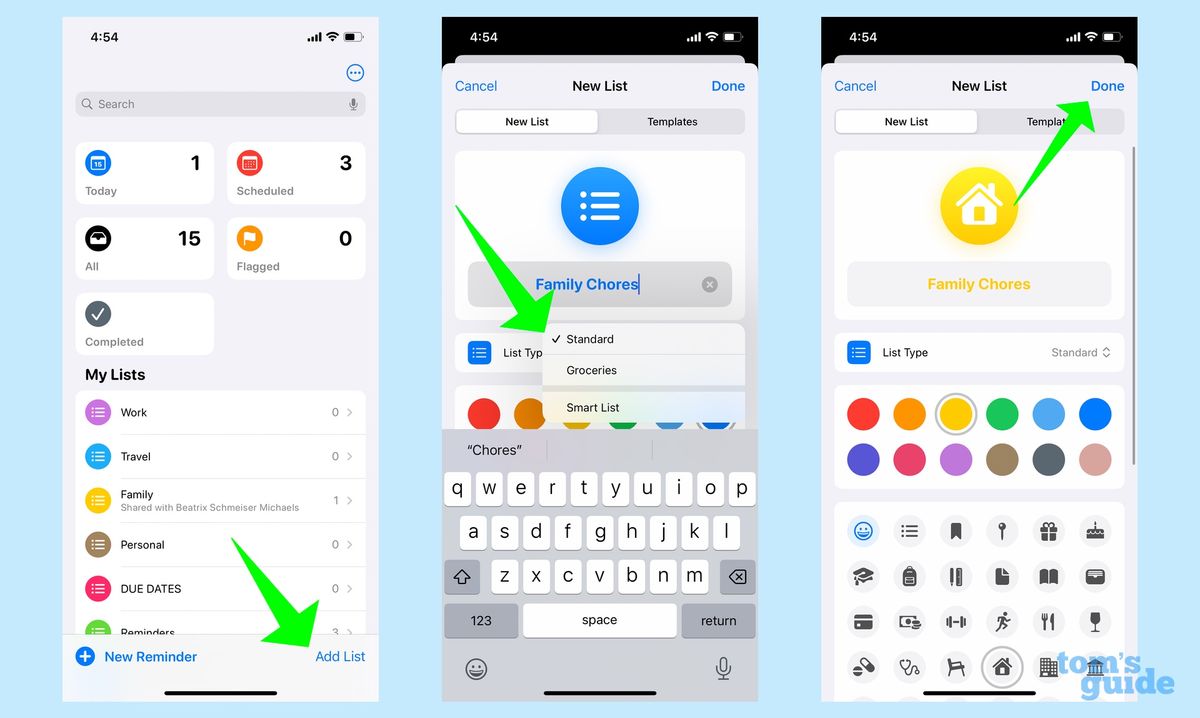 How to share and assigns tasks in reminders on your iPhone | Tom's Guide