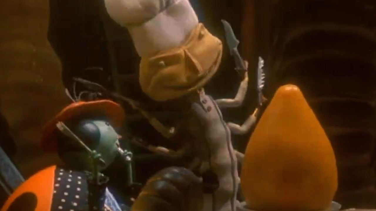 A centipede and his bug friends in James and the Giant Peach