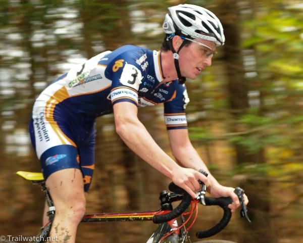 Nick Keough (Champion Systems) riding with the leaders on lap three