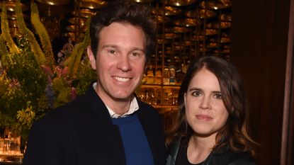  and Princess Eugenie and Jack Brooksbank attend an exclusive dinner hosted by Poppy Jamie to celebrate the launch of her first book "Happy Not Perfect" at Isabel on June 22, 2021 in London, England.