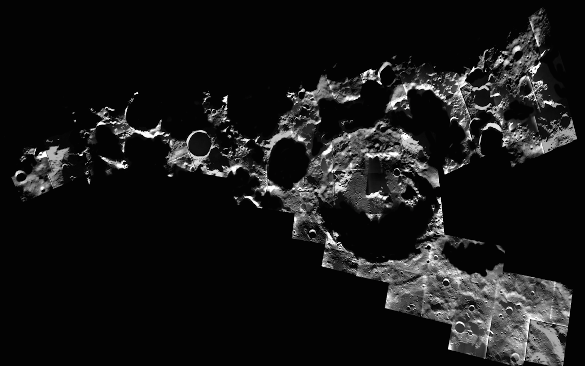 Craters at the Moon’s south pole 1920