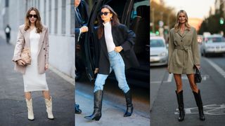 how to style cowboy boots with a blazer
