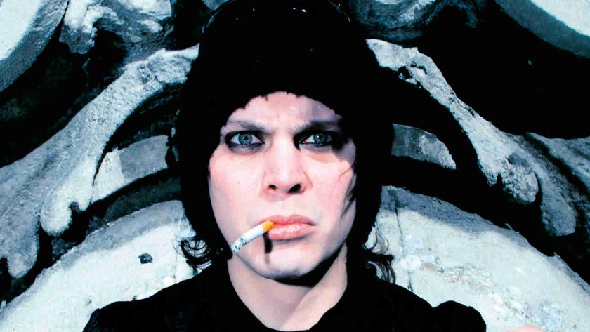 HIM’s Ville Valo posing for a photograph in a graveyard in 2006