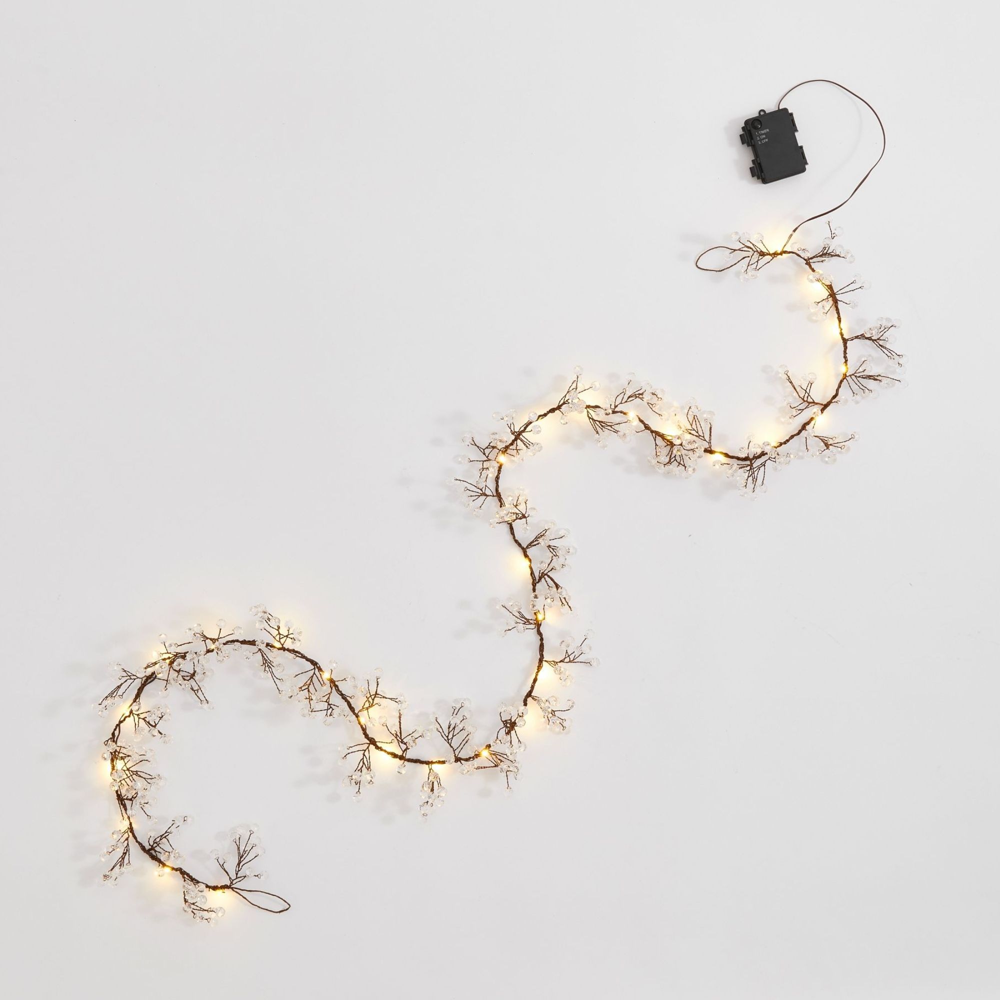 Cluster beaded string lights