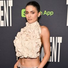 Kylie Jenner attended The Moment red carpet premiere in a Maison Margiela runway look