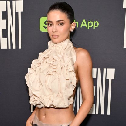 Kylie Jenner attended The Moment red carpet premiere in a Maison Margiela runway look