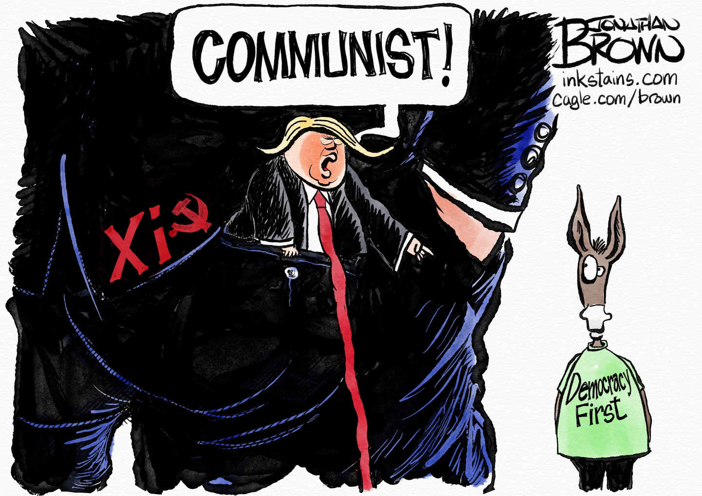 Political cartoon