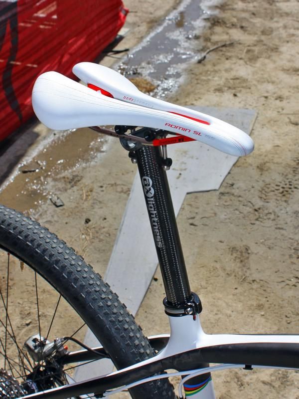 Specialized intends its Romin SL saddle as a road perch but many pro riders have decided to use it off-road, too.
