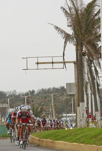Rock Racing was at it early in the stage, riding hard on the front.