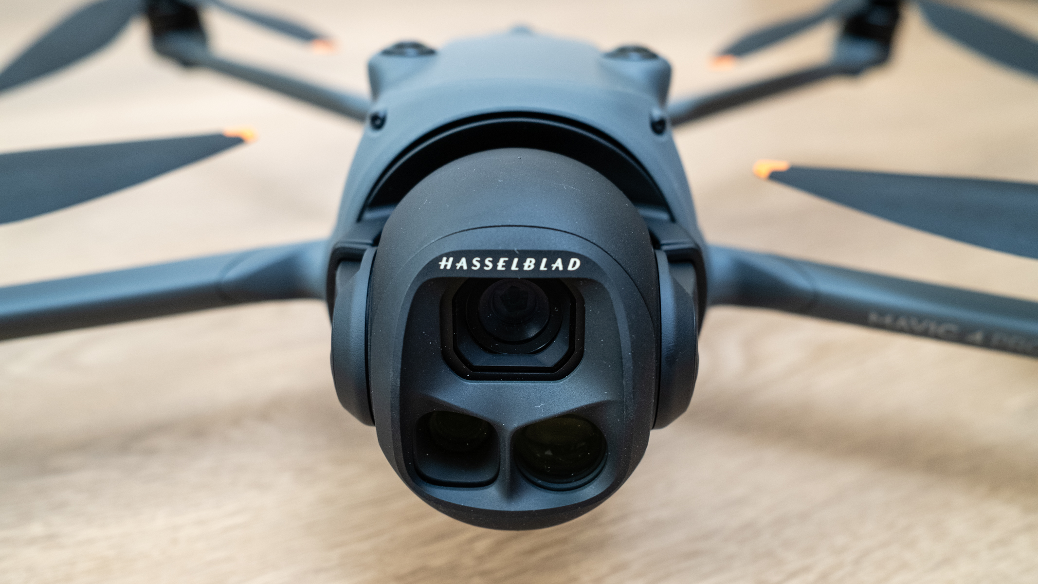 DJI Mavic 4 Pro camera and gimbal close up
