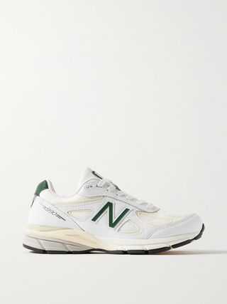 990v4 Leather and Mesh Sneakers