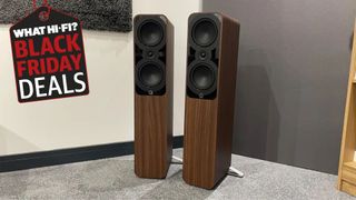 Q Acoustics 5050 floorstanders with Black Friday tag
