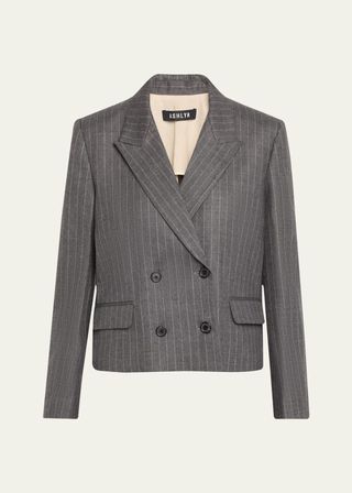 Floyd Cropped Pinstripe Jacket