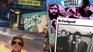 Cover art from albums by Ducks Deluxe, Brinsley Schwarz, Dr Feelgood, Graham Parker and Eggs Over Easy