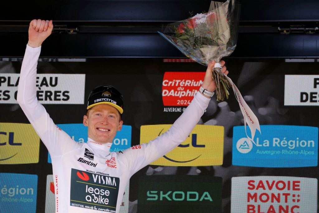 Matteo Jorgenson (Visma-Lease A Bike) wins the best young rider classification