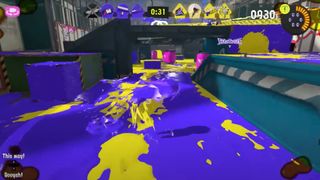 Splatoon 3 how to squid roll, an inkling mid-roll in battle