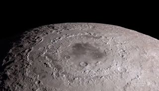 The Orientale Basin shown here is one of the first stops in a stunning NASA video of the lunar surface in 4K using observations from the Lunar Reconnaissance Orbiter.