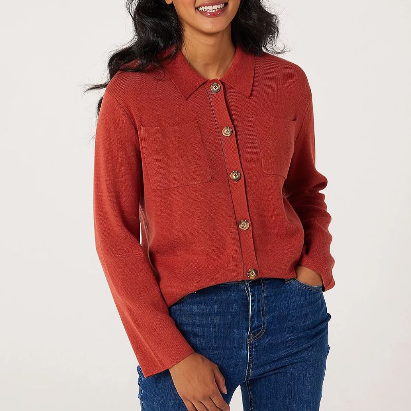 QVC x Ruth Langsford red cardigan