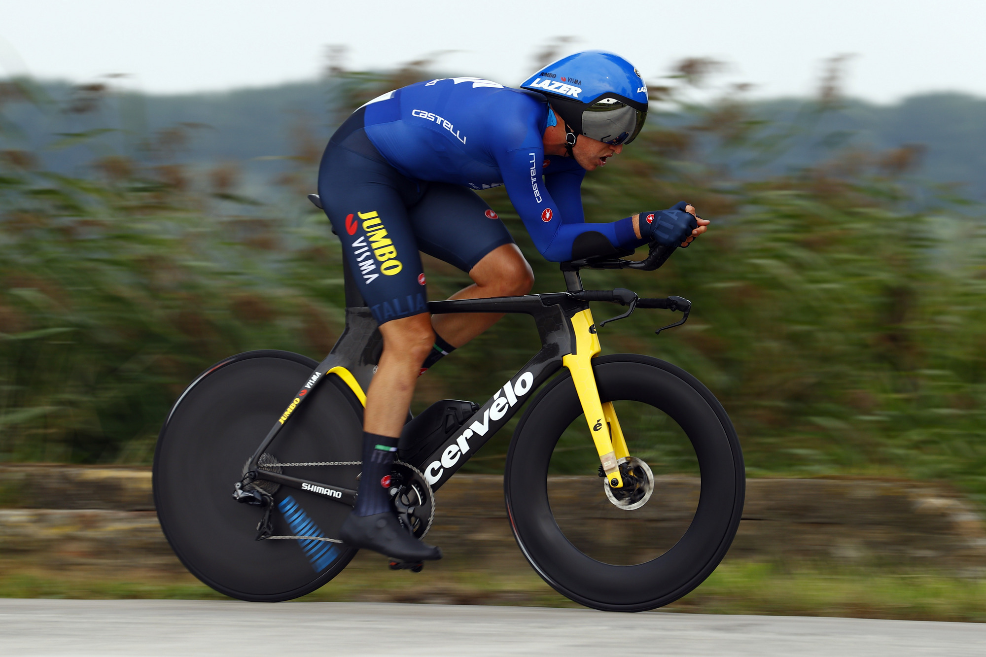 2021 UCI Road World Championships Flanders Men Elite Time Trial - Knokke - Heist Bruges 43,3 km - 19/09/2021 - Edoardo Affini (ITA - Jumbo - Visma) - photo Luca Bettini/BettiniPhoto©2021