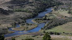 The Colorado River flows through Eagle County, Colorado. 
