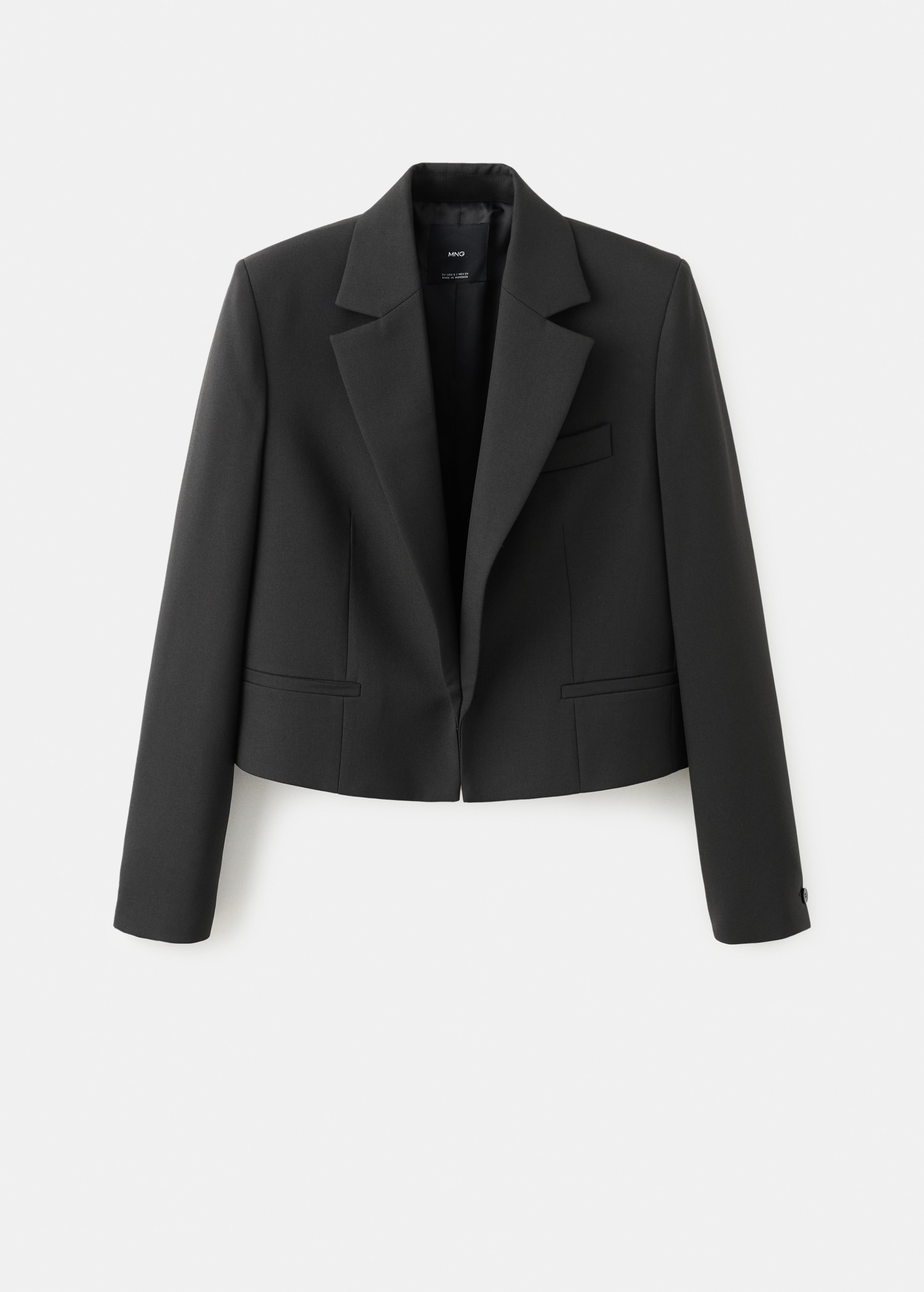 Crop Suit Blazer - Women | Mango Usa