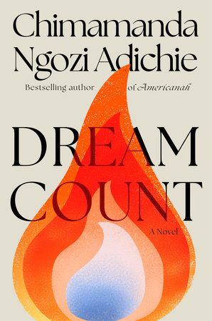 dream count book cover featuring a flame that's red orange and blue 