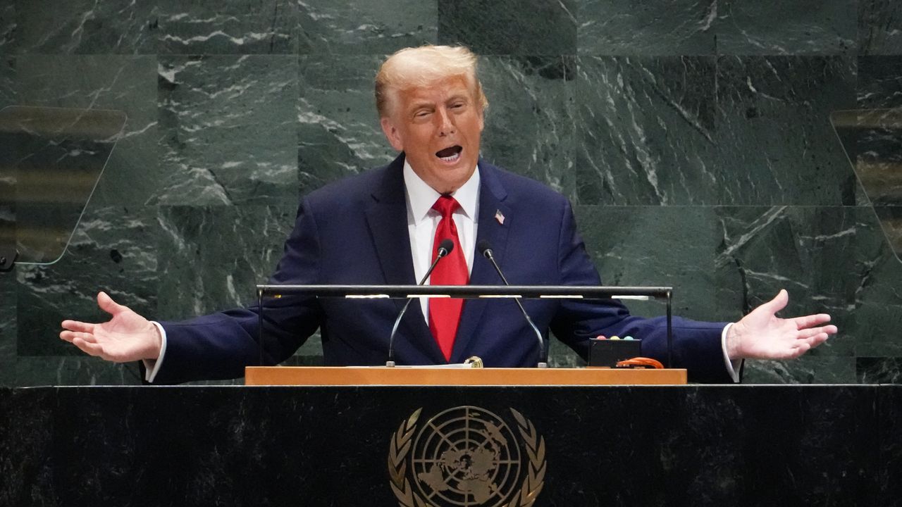 President Donald Trump addresses United Nations General Assembly