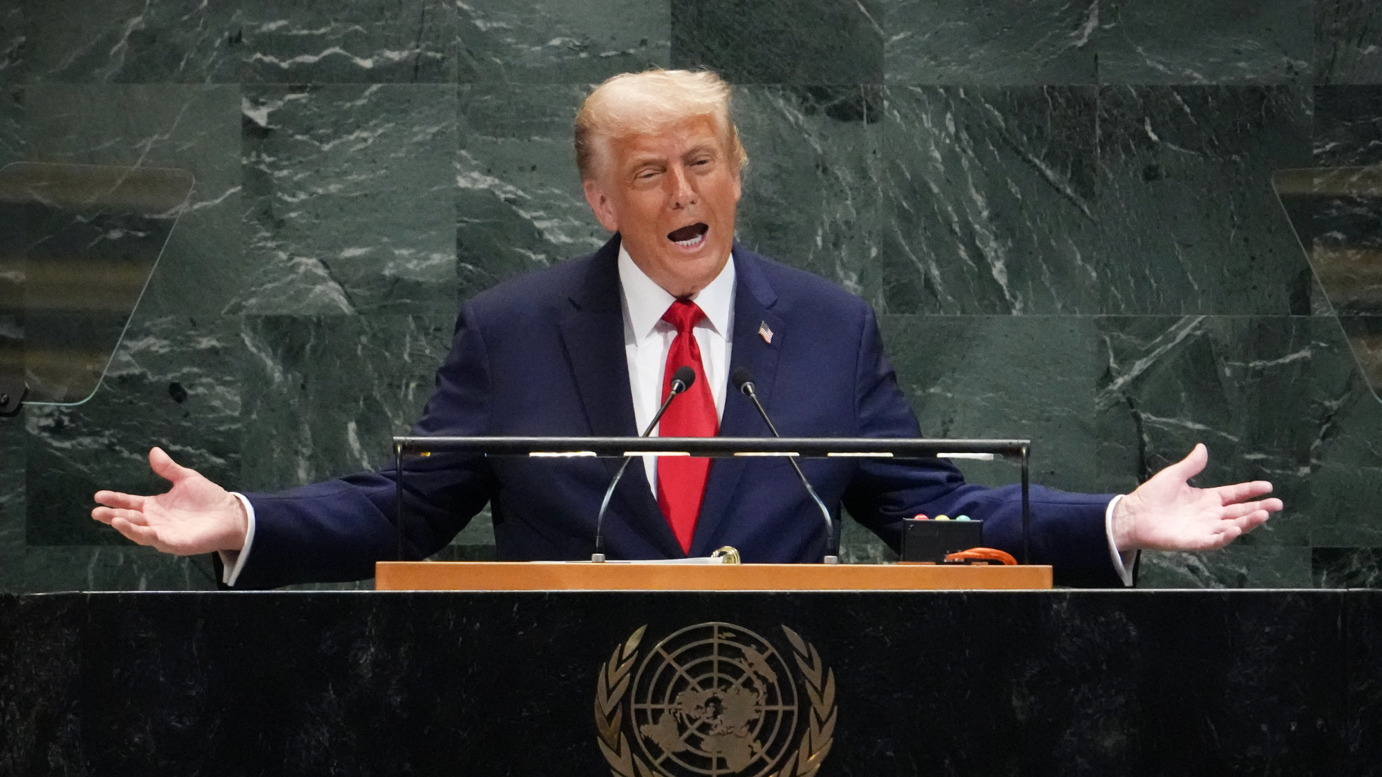 President Donald Trump addresses United Nations General Assembly