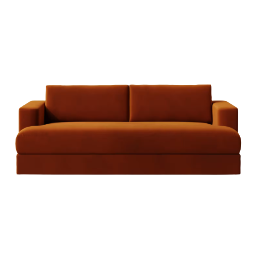 Sierra Performance Velvet Taper Arm Sofa