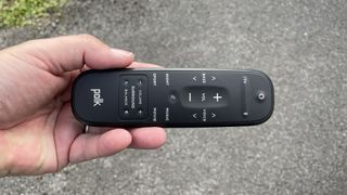 the remote control for the polk react soundbar