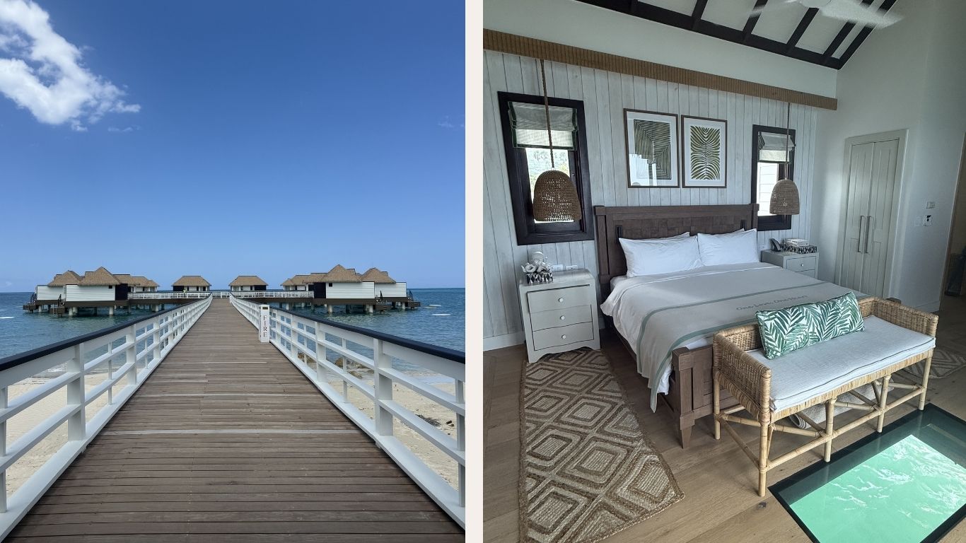 overwater villas in Sandals South Coast Jamaica