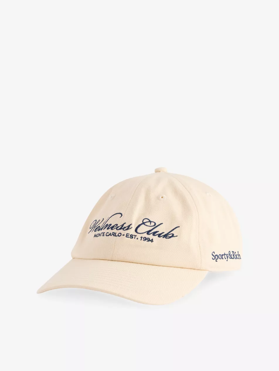 Wellness Club Embroidered Adjustable Cotton Cap