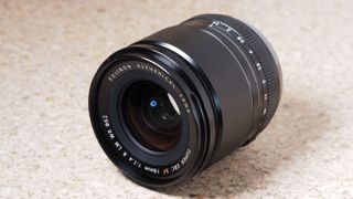 Fujinon XF18mmF1.4 R LM WR on a table