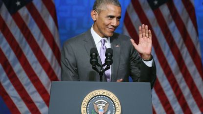 Microphone, Audio equipment, Flag, Podium, Public speaking, Electronic device, Flag of the united states, Government, Tie, Spokesperson, 