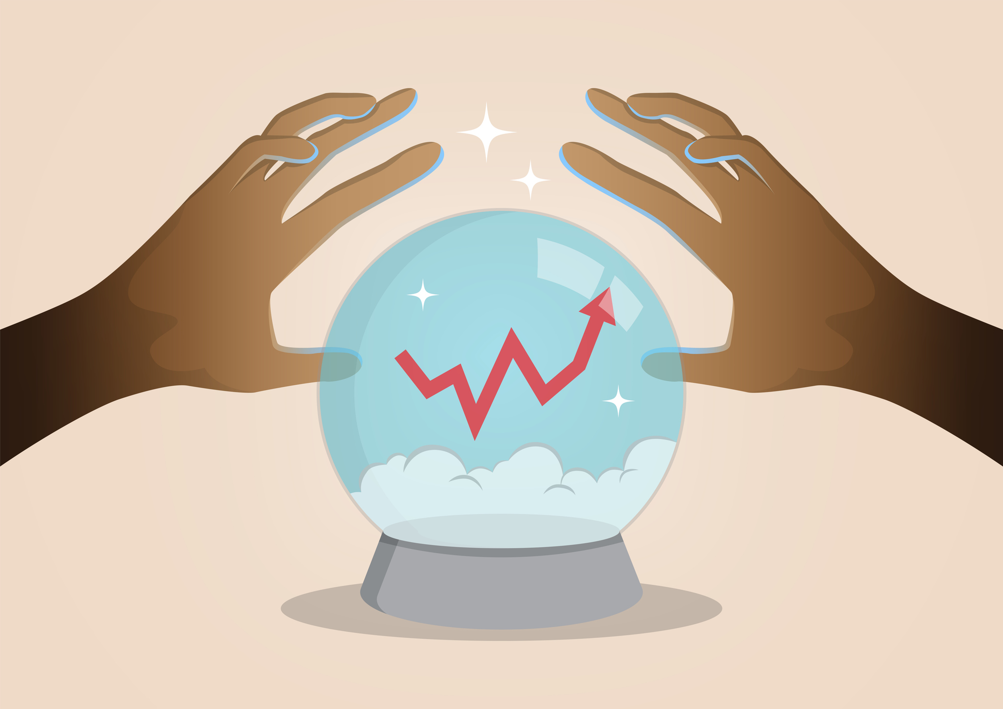 Crystal ball forecasting good economy